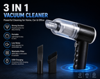 3-in-1 Portable Mini Vacuum Cleaner