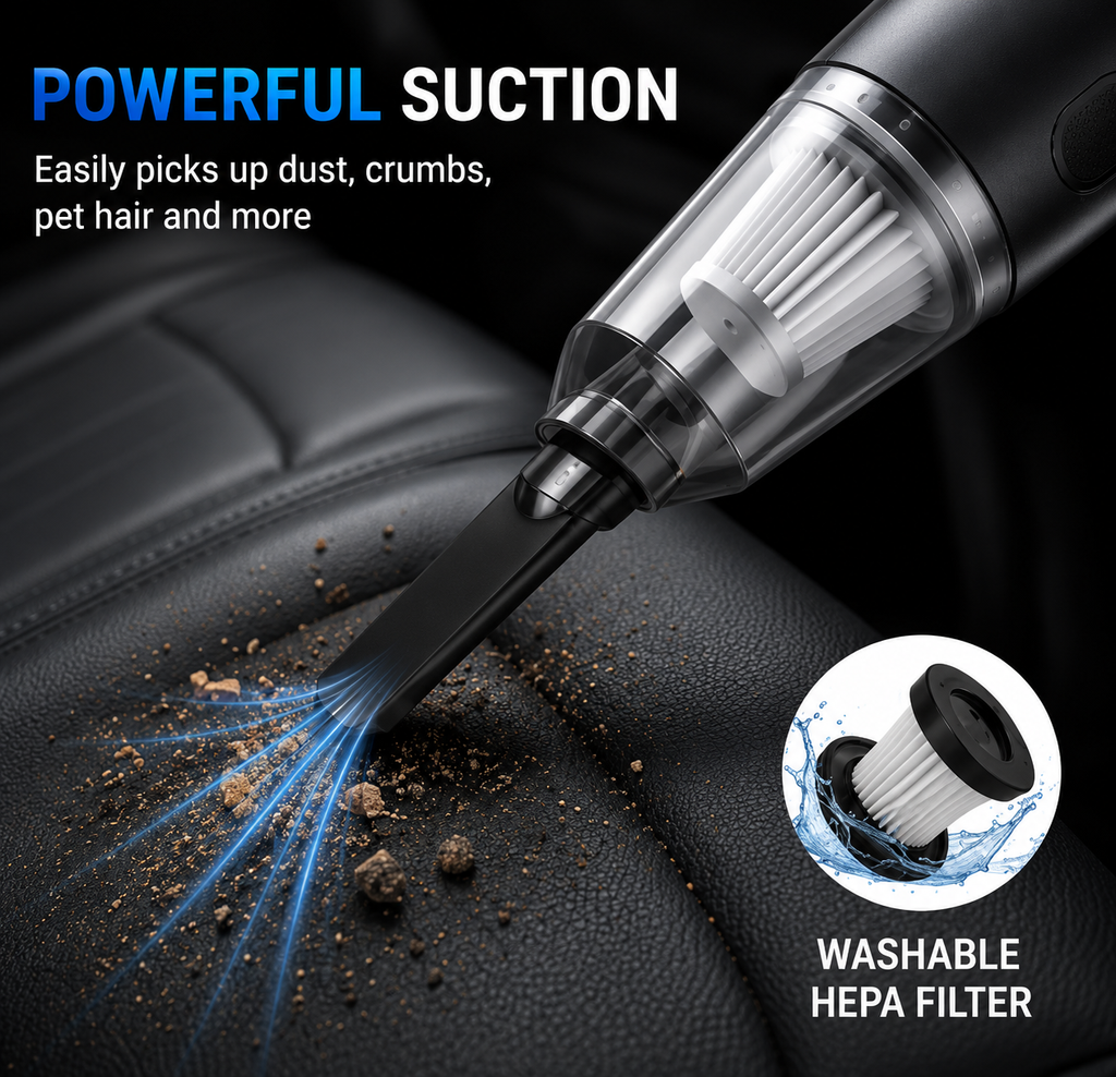 3-in-1 Portable Mini Vacuum Cleaner