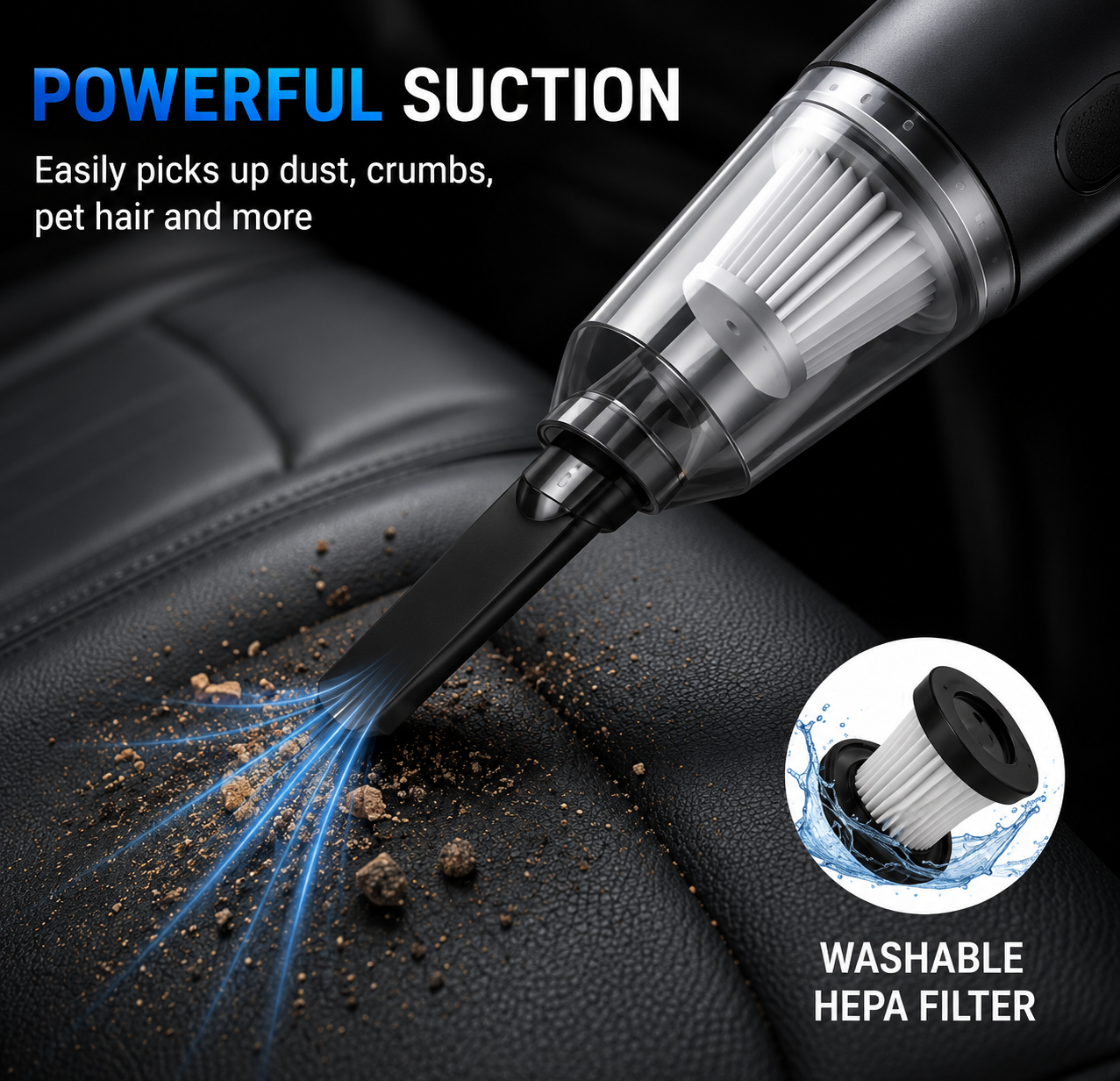 3-in-1 Portable Mini Vacuum Cleaner